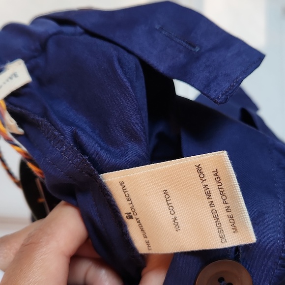 Nwt The Sunday Collective Navy 8/9 Suspenders Kids - Picture 7 of 8